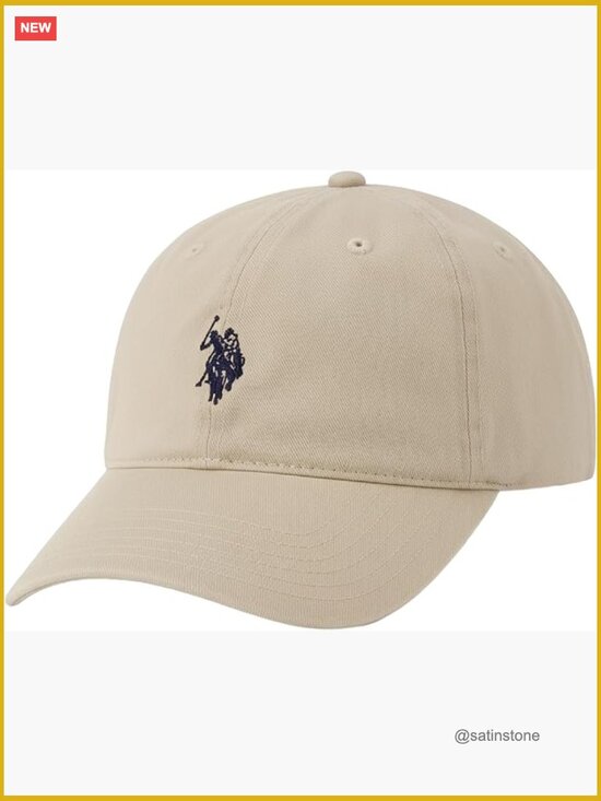 100% Cotton Adjustable Dad Hat with Small Pony Logo main image 5